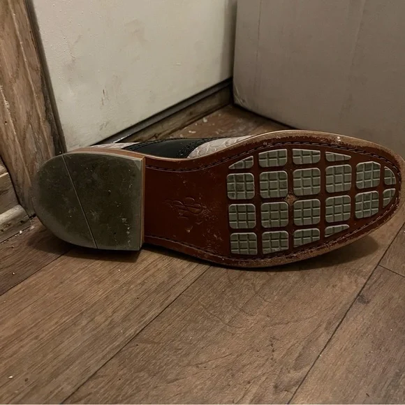 955-/Cole Haan Black:Gray Oxford Leather. Men's Dress Shoes Sz 10 Fits Like 9.5 - Picture 11 of 14